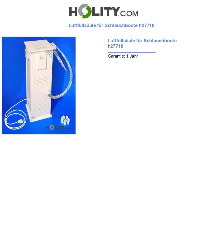 Luftfüllsäule für Schlauchboote h27710