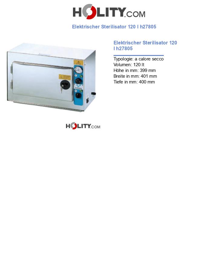 Elektrischer Sterilisator 120 l h27805