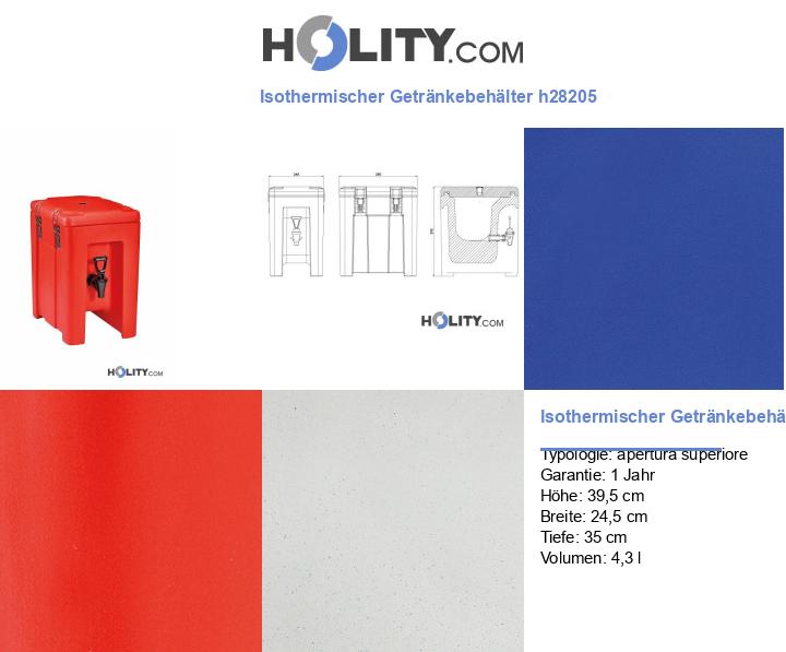 Isothermischer Getränkebehälter h28205