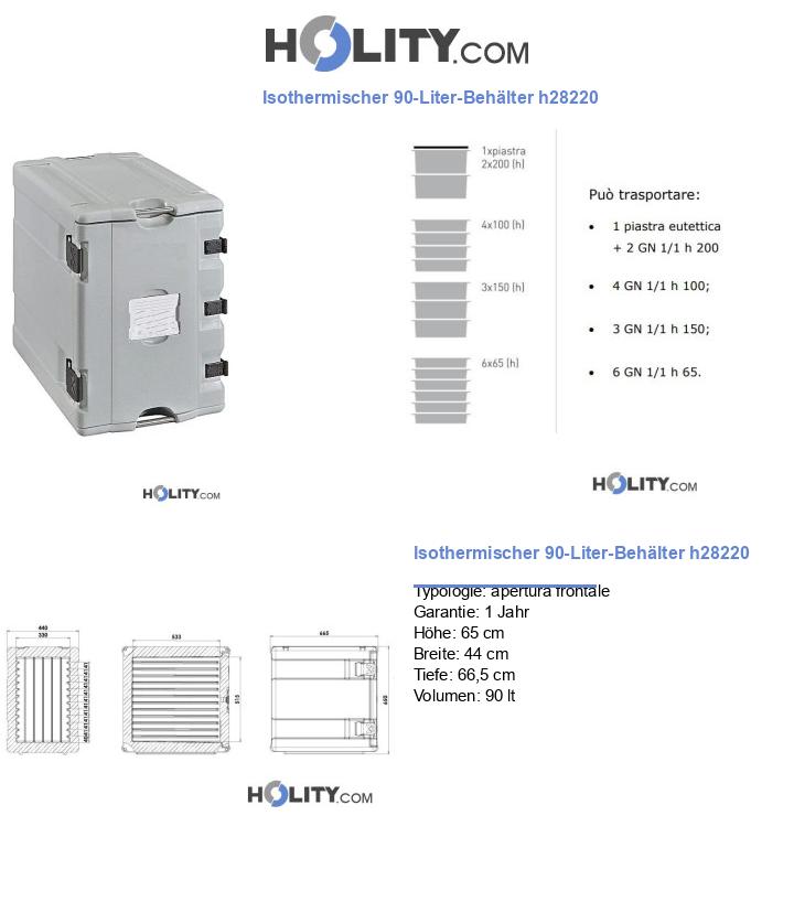 Isothermischer 90-Liter-Behälter h28220