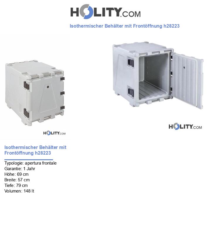 Isothermischer Behälter mit Frontöffnung h28223