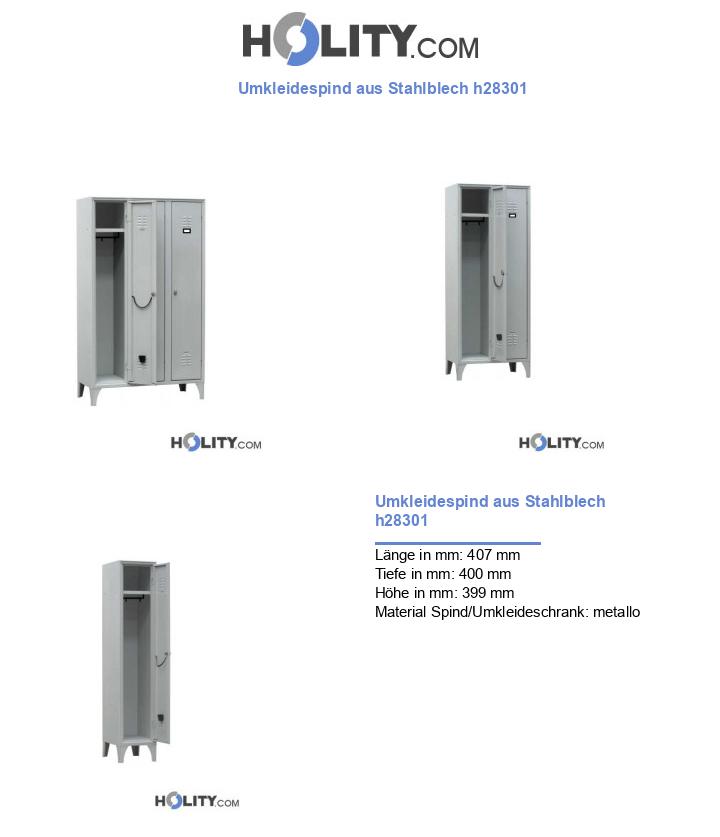 Umkleidespind aus Stahlblech h28301