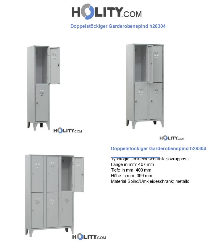 Doppelstöckiger Garderobenspind h28304