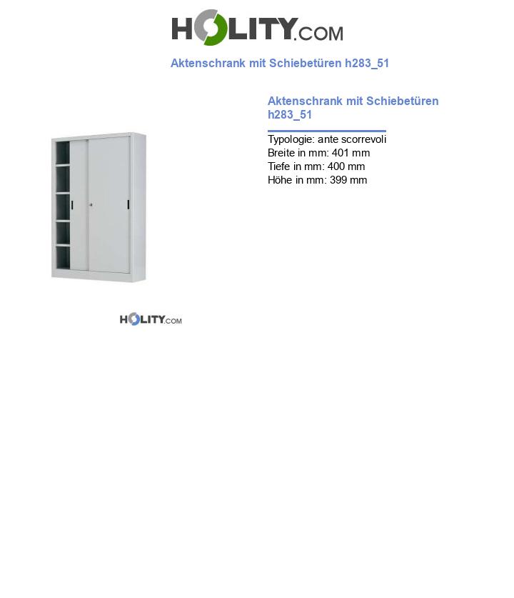 Aktenschrank mit Schiebetüren h283_51