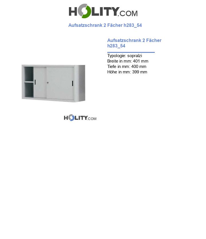 Aufsatzschrank 2 Fächer h283_54