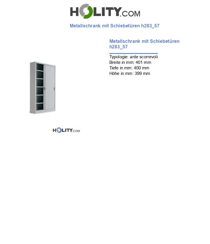 Metallschrank mit Schiebetüren h283_57