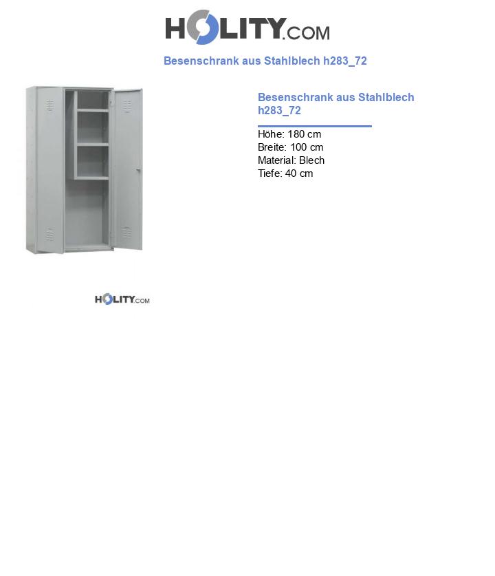 Besenschrank aus Stahlblech h283_72