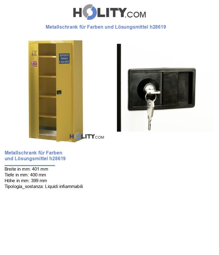 Metallschrank für Farben und Lösungsmittel h28619