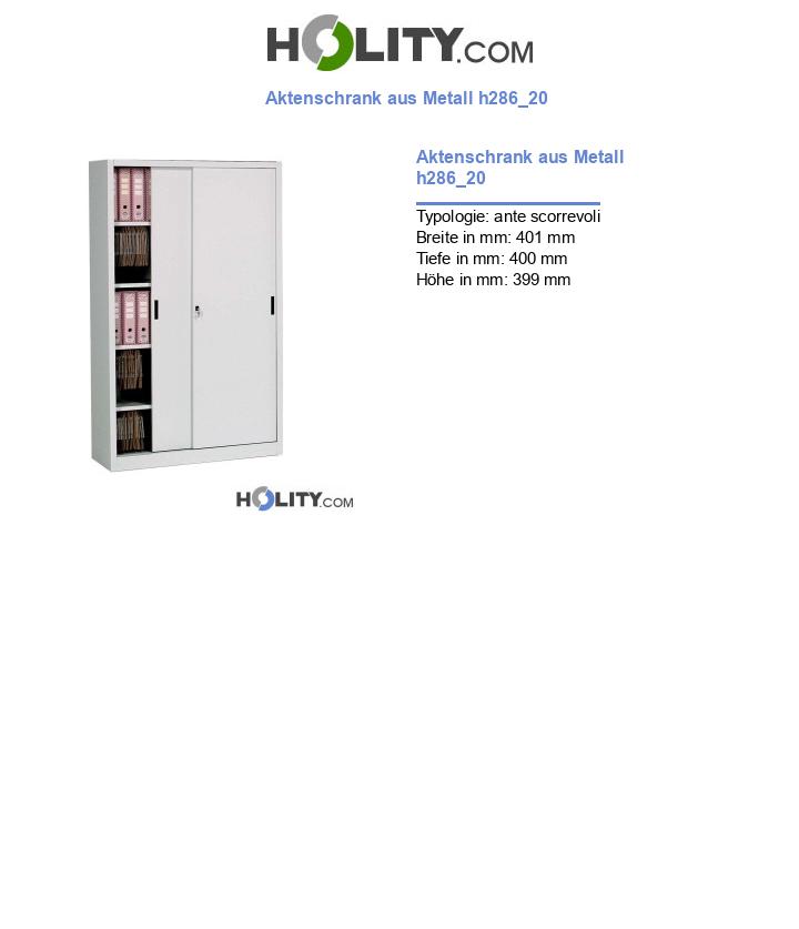 Aktenschrank aus Metall h286_20