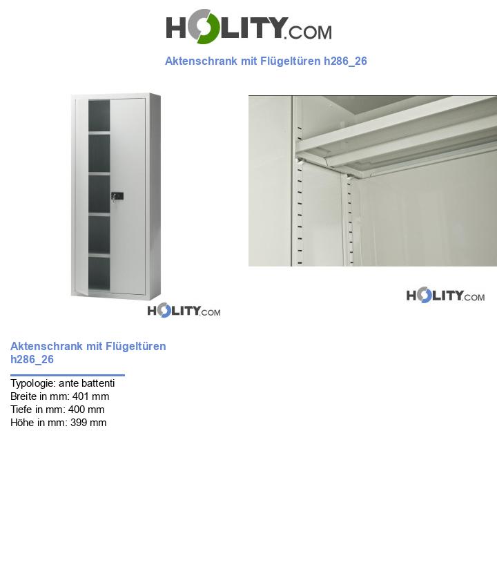 Aktenschrank mit Flügeltüren h286_26