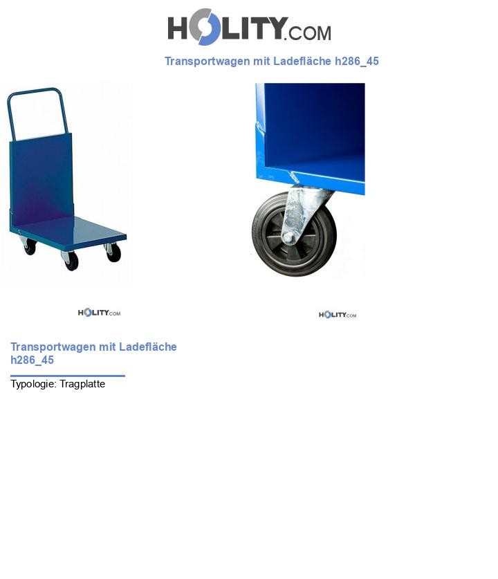 Transportwagen mit Ladefläche h286_45