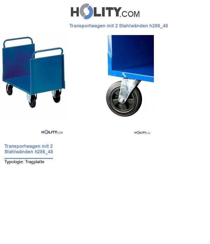 Transportwagen mit 2 Stahlwänden h286_48