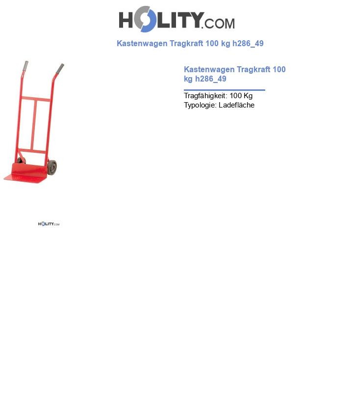 Kastenwagen Tragkraft 100 kg h286_49