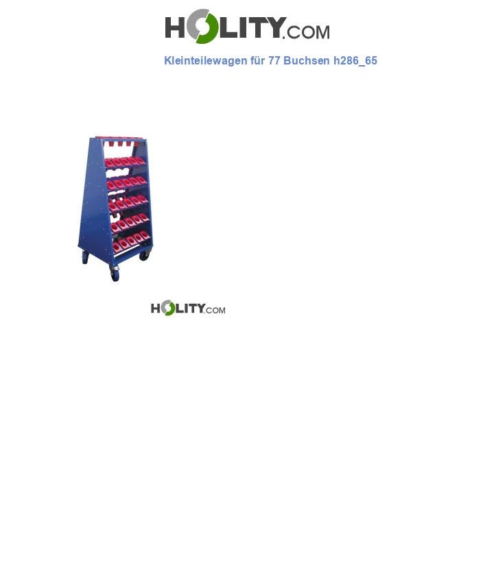Kleinteilewagen für 77 Buchsen h286_65