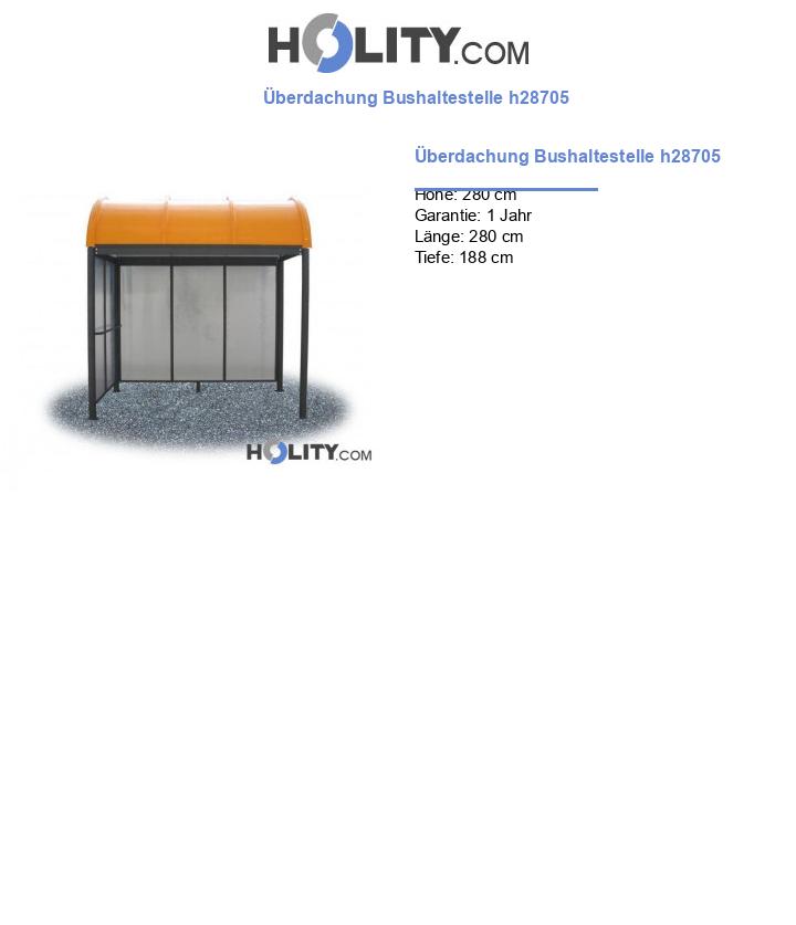 Überdachung Bushaltestelle h28705