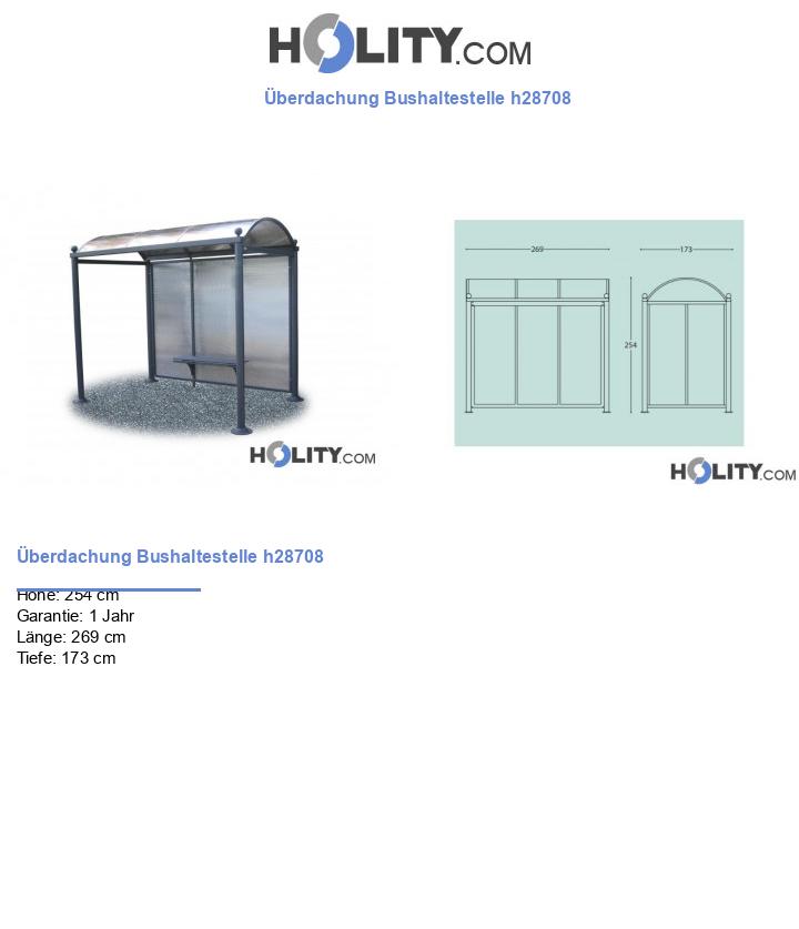 Überdachung Bushaltestelle h28708