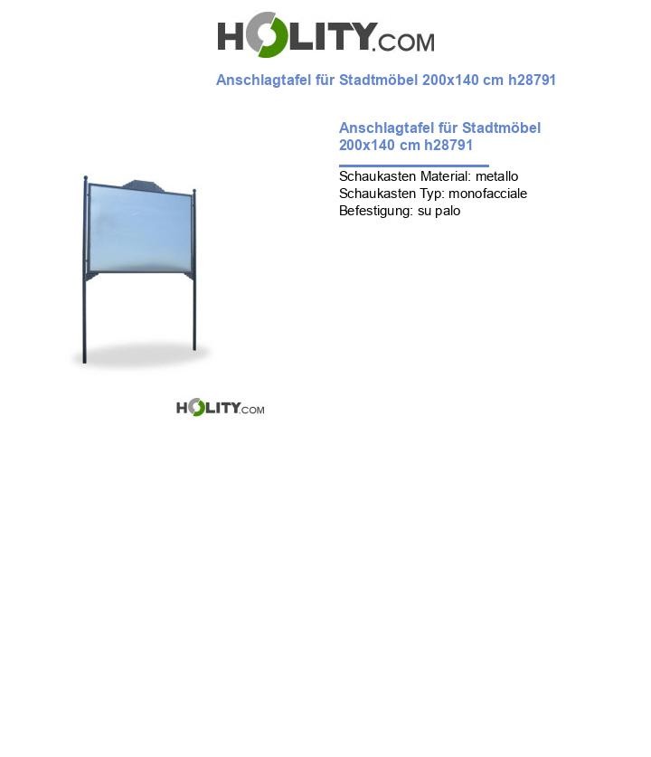 Anschlagtafel für Stadtmöbel 200x140 cm h28791