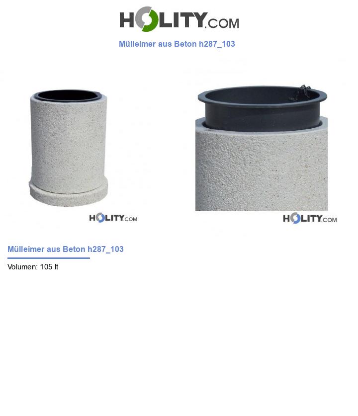 Mülleimer aus Beton h287_103