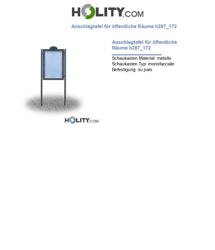 Anschlagtafel für öffentliche Räume h287_172