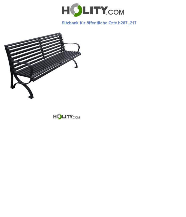 Sitzbank für öffentliche Orte h287_217