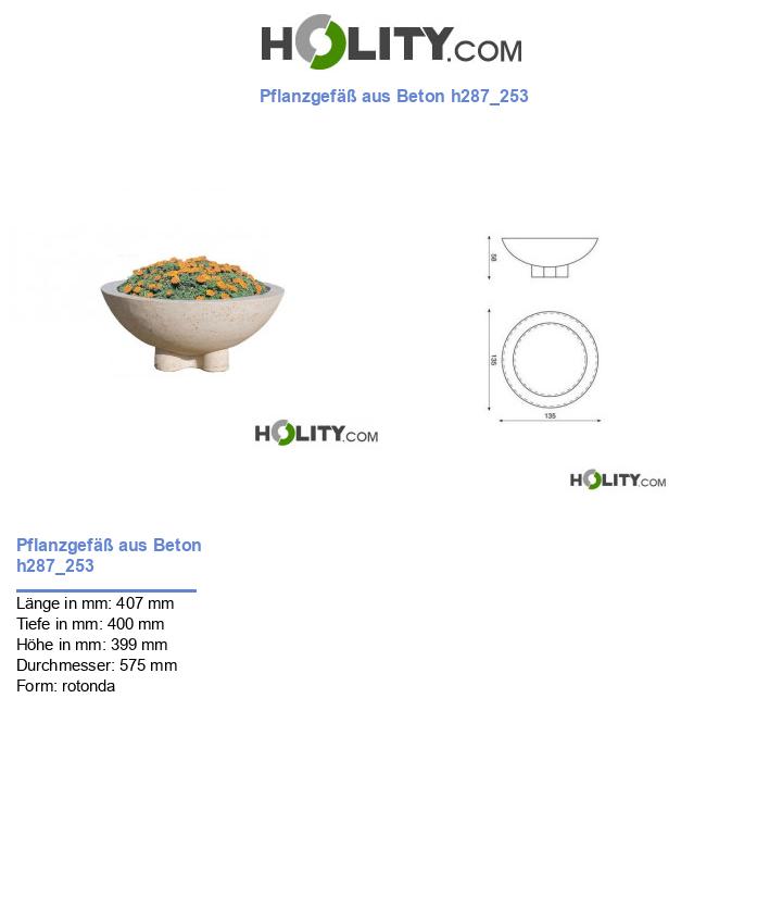 Pflanzgefäß aus Beton h287_253