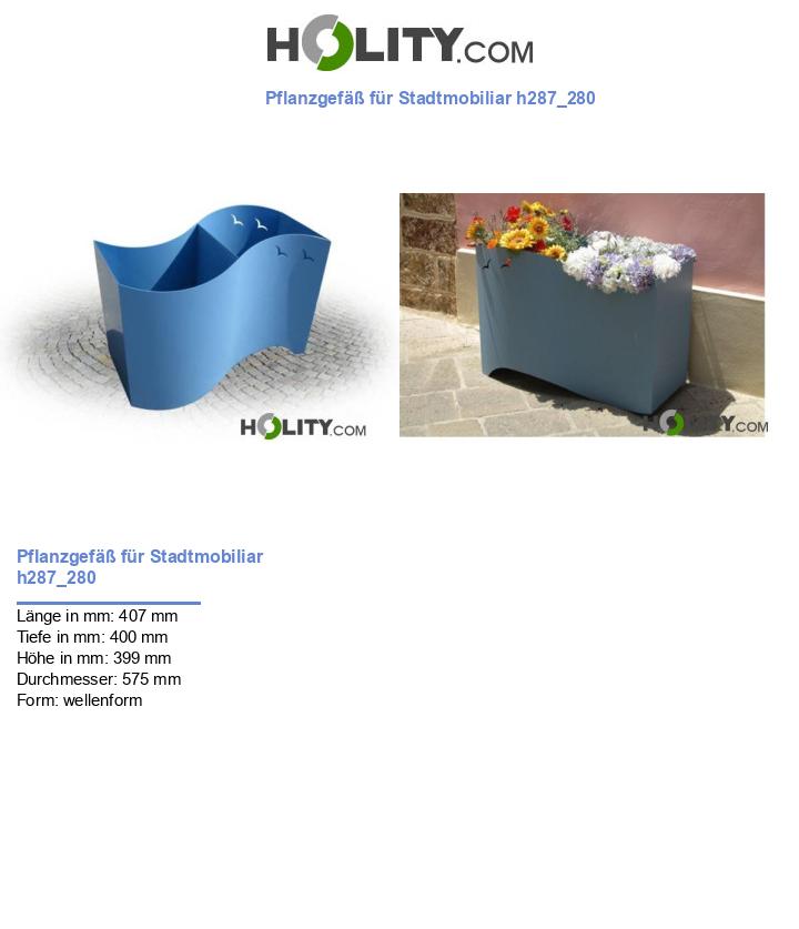 Pflanzgefäß für Stadtmobiliar h287_280