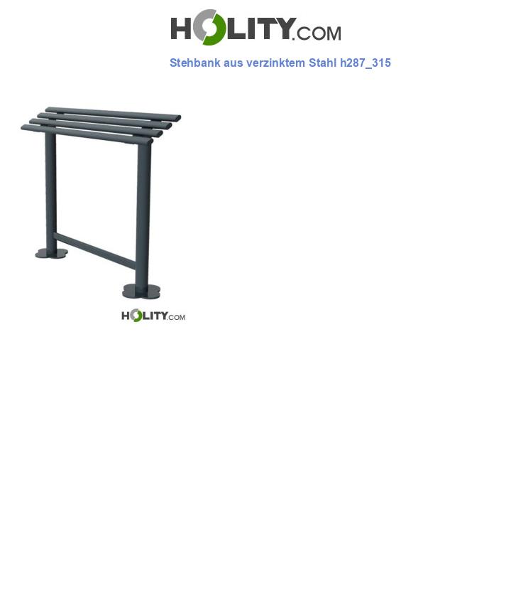 Stehbank aus verzinktem Stahl h287_315