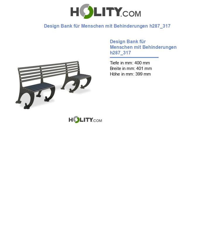 Design Bank für Menschen mit Behinderungen h287_317