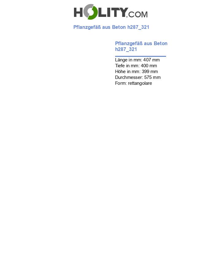 Pflanzgefäß aus Beton h287_321