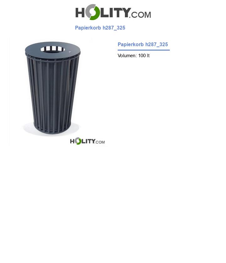 Papierkorb h287_325