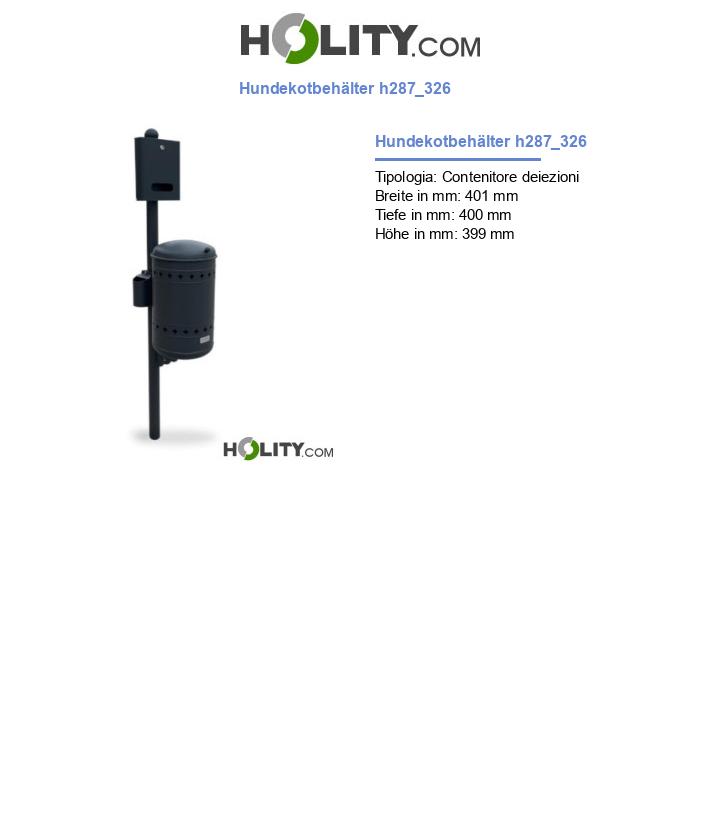 Hundekotbehälter h287_326