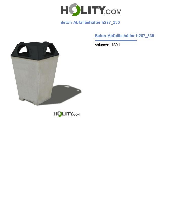 Beton-Abfallbehälter h287_330