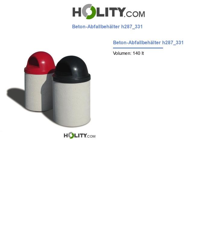 Beton-Abfallbehälter h287_331