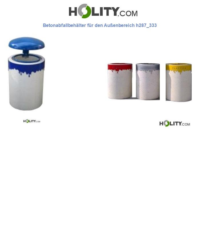 Betonabfallbehälter für den Außenbereich h287_333