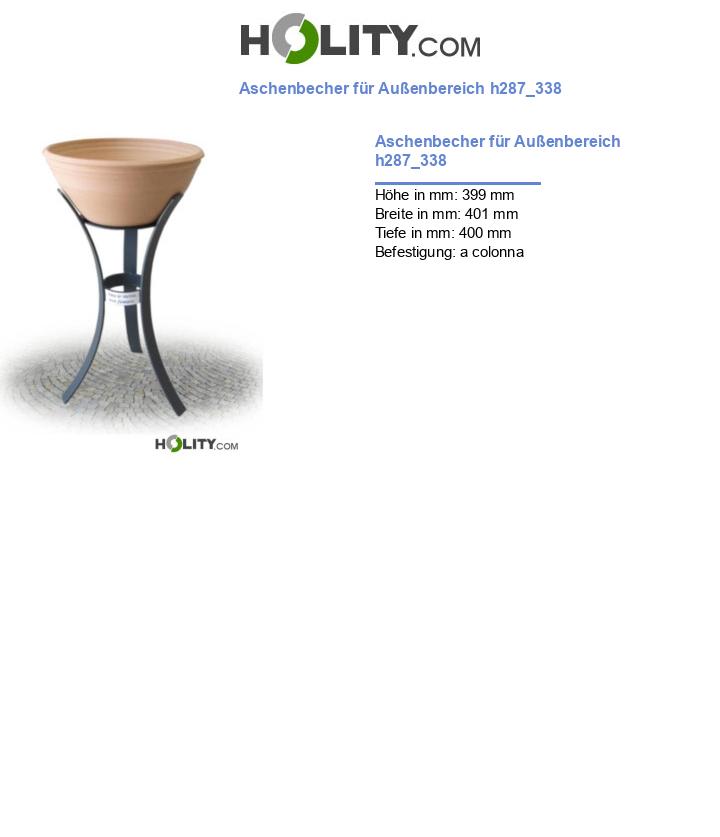 Aschenbecher für Außenbereich h287_338