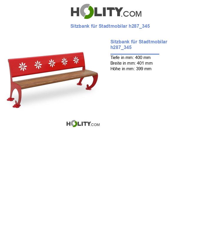 Sitzbank für Stadtmobilar h287_345