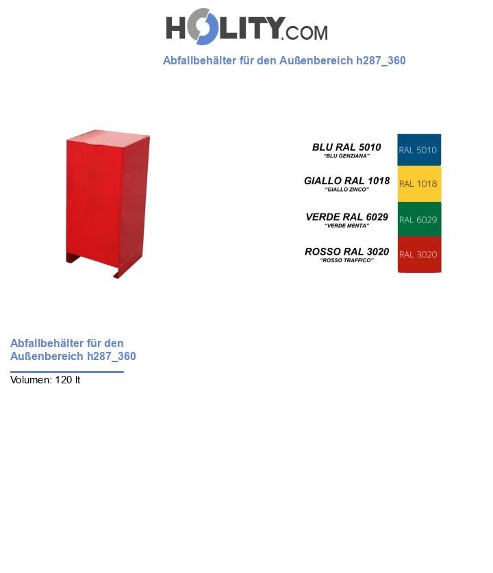 Abfallbehälter für den Außenbereich h287_360