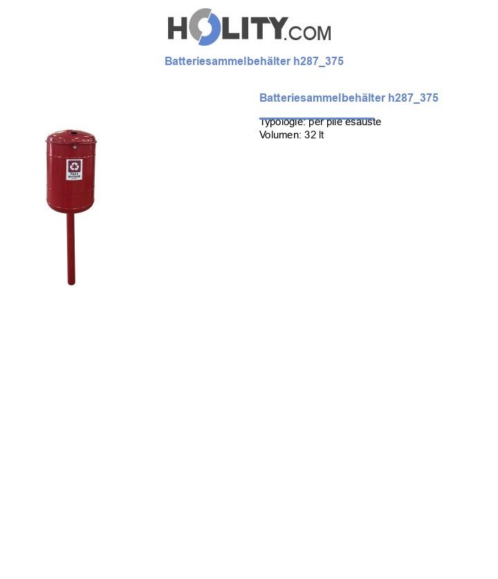 Batteriesammelbehälter h287_375