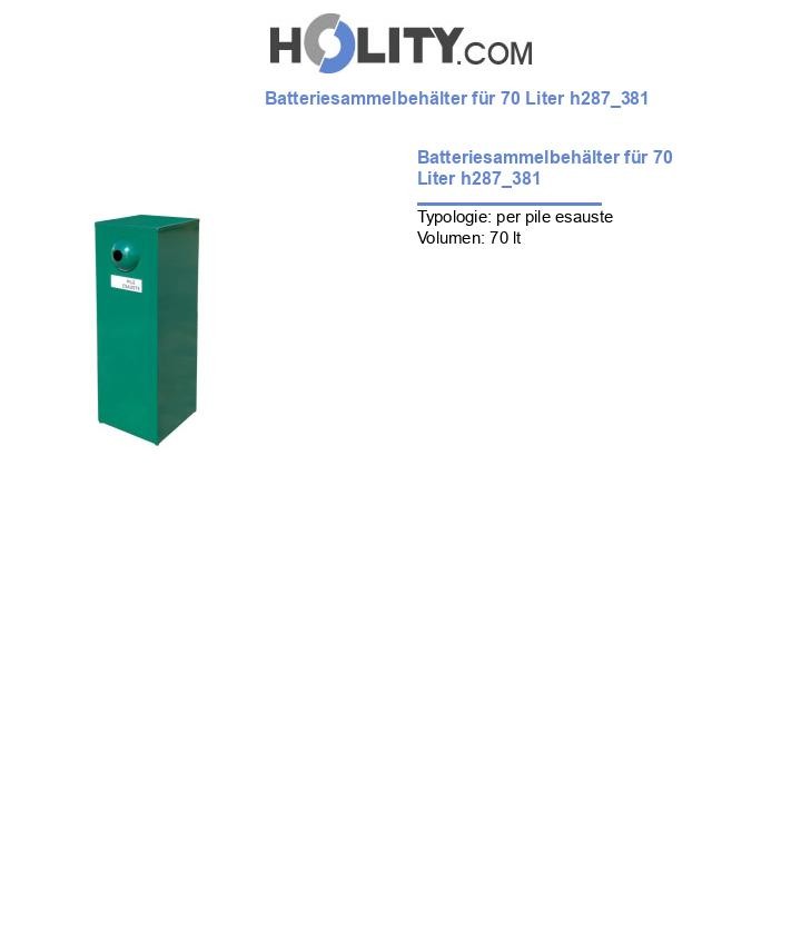 Batteriesammelbehälter für 70 Liter h287_381
