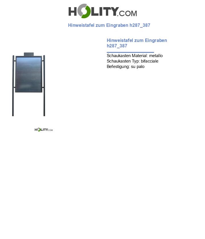 Hinweistafel zum Eingraben h287_387