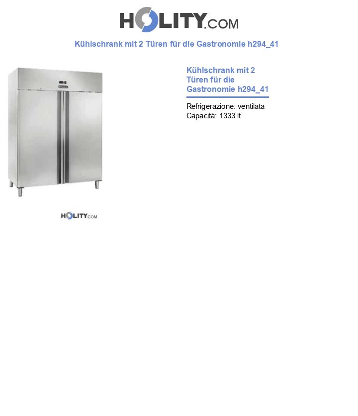 Kühlschrank mit 2 Türen für die Gastronomie h294_41