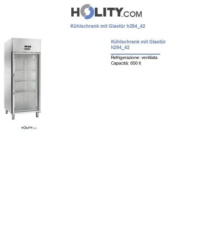 Kühlschrank mit Glastür h294_42