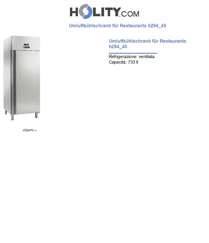 Umluftkühlschrank für Restaurants h294_45