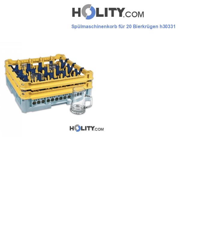 Spülmaschinenkorb für 20 Bierkrügen h30331