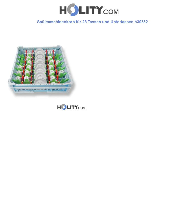 Spülmaschinenkorb für 28 Tassen und Untertassen h30332