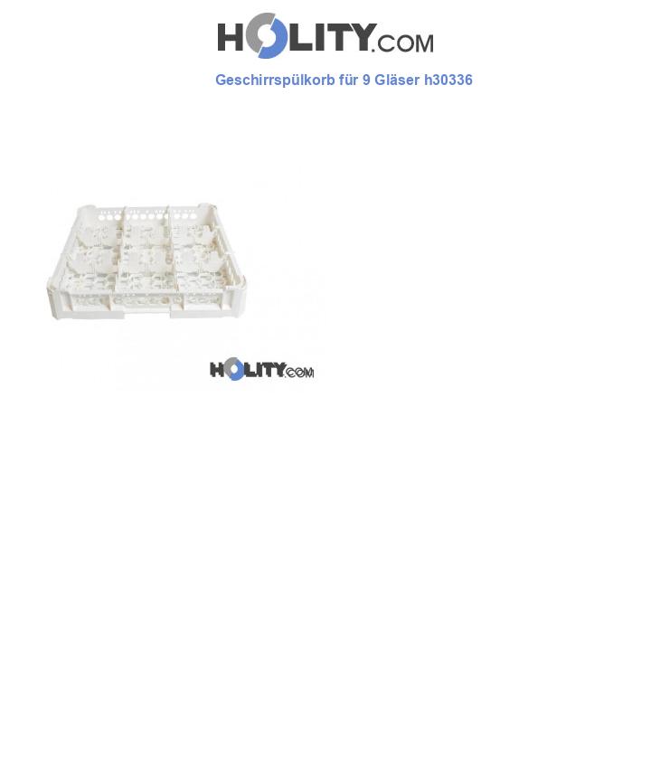 Geschirrspülkorb für 9 Gläser h30336