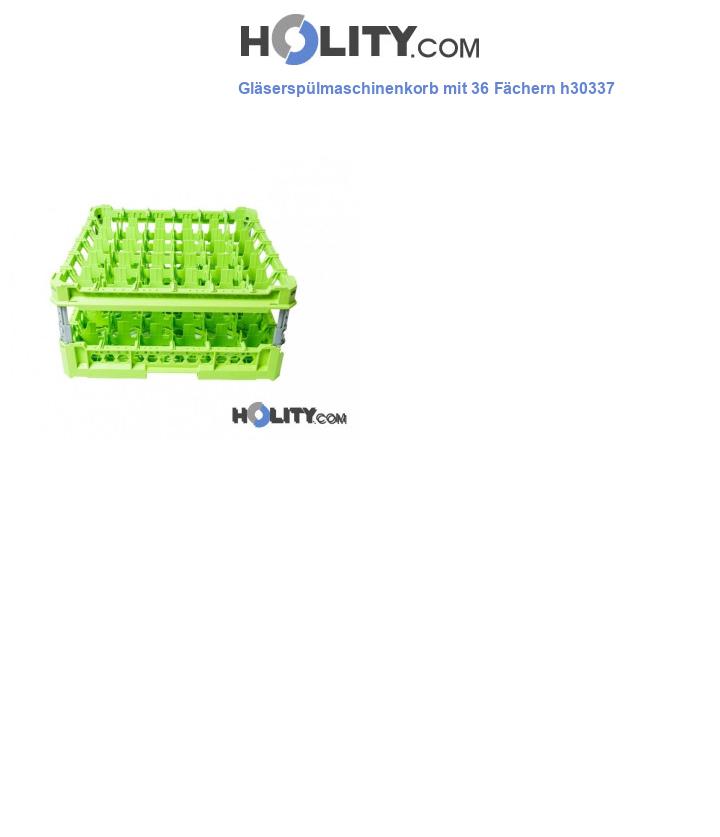 Gläserspülmaschinenkorb mit 36 Fächern h30337