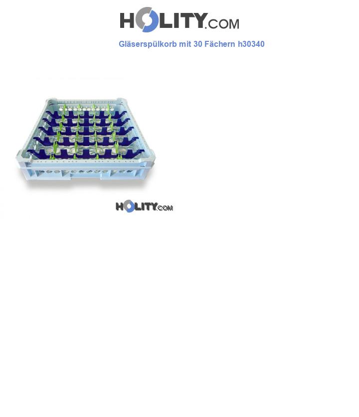 Gläserspülkorb mit 30 Fächern h30340