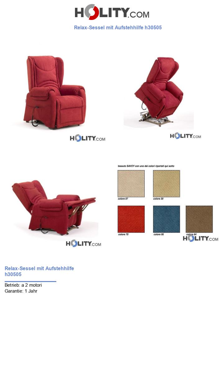 Relax-Sessel mit Aufstehhilfe h30505