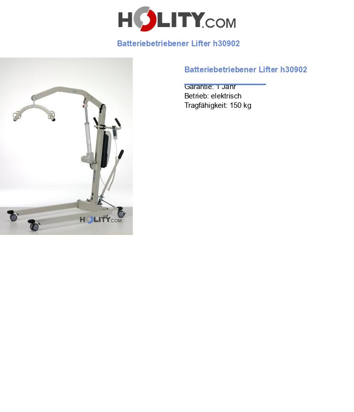 Batteriebetriebener Lifter h30902